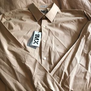 Men’s Tan Express Dress Shirt